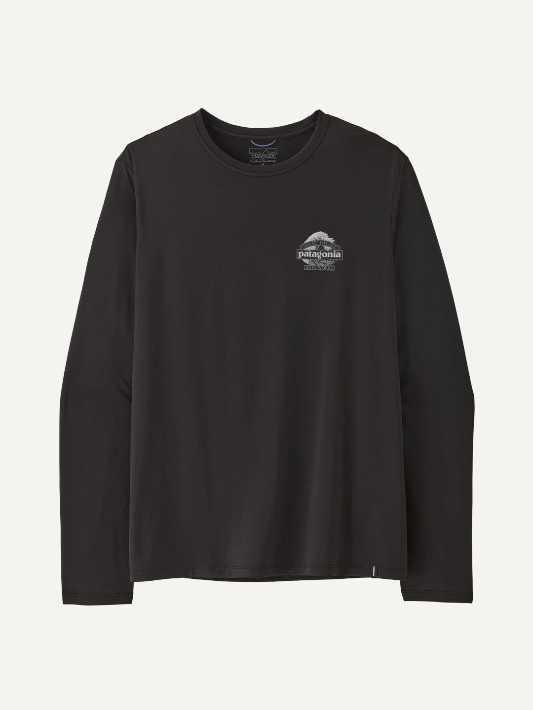 【Men】Men's L/S Cap Cool Daily Shirt - Great Waves #BLK [45494]｜patagonia