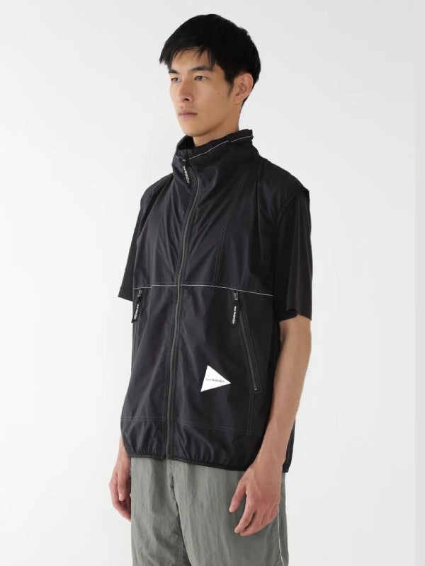 PERTEX wind vest #010/black [5121016]｜and wander – moderate