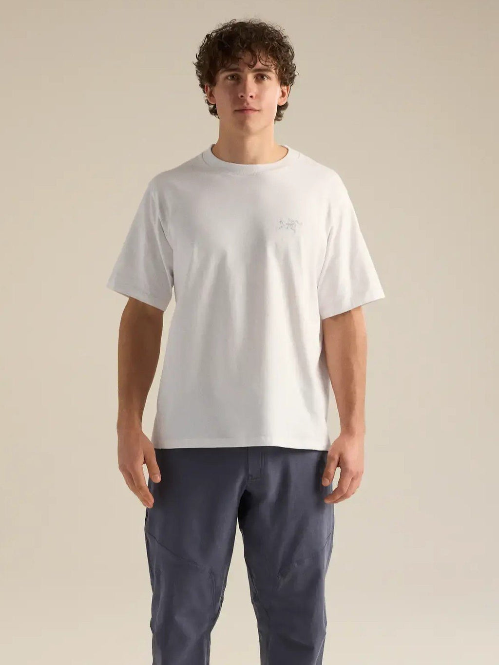 【Men】Kragg Cotton Emblem Crew SS M #White Light [X00001070203]｜ARC'TERYX