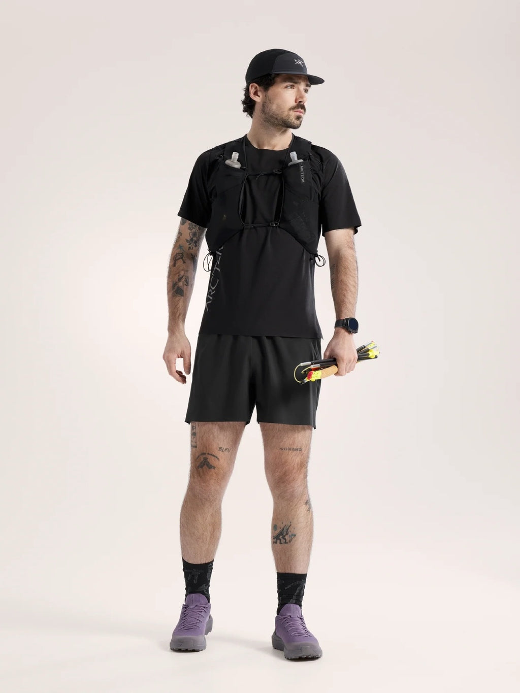 Norvan Downword Logo SS #Black [X00001034001]｜ARC'TERYX