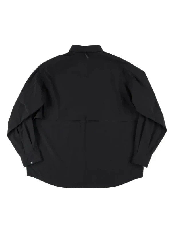 HIKE&BIKE CAVE TYPEWRITER BIG SHIRT #BLACK [PS231005]｜PAPERSKY WEAR