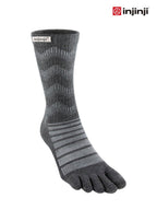 アウトドア ミッドウェイト クルーウール #スレート [223670]｜injinji