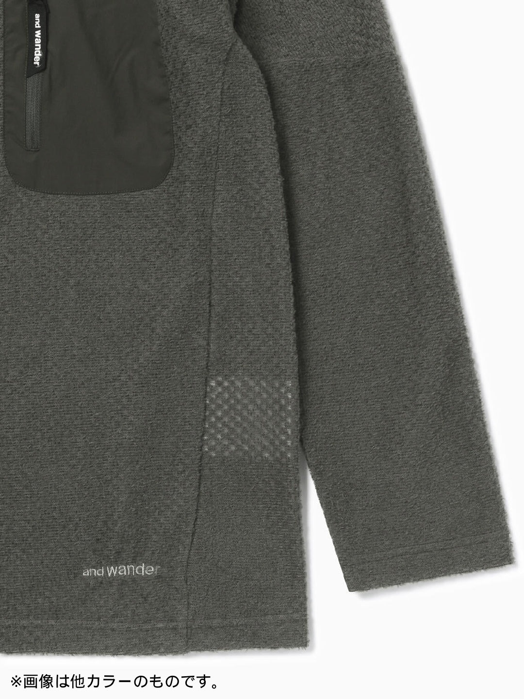 【Women】air fleece pullover #Black [6244021]｜and wander