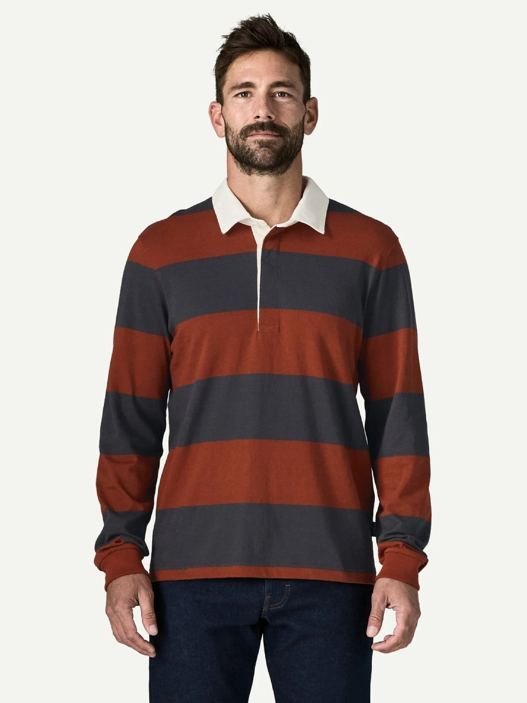 【Men】Men's L/S Rugby Shirt #WSRU [42250]｜patagonia