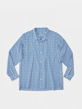 美利奴羊毛襯衫 #藍色格紋 | Yama to Michi