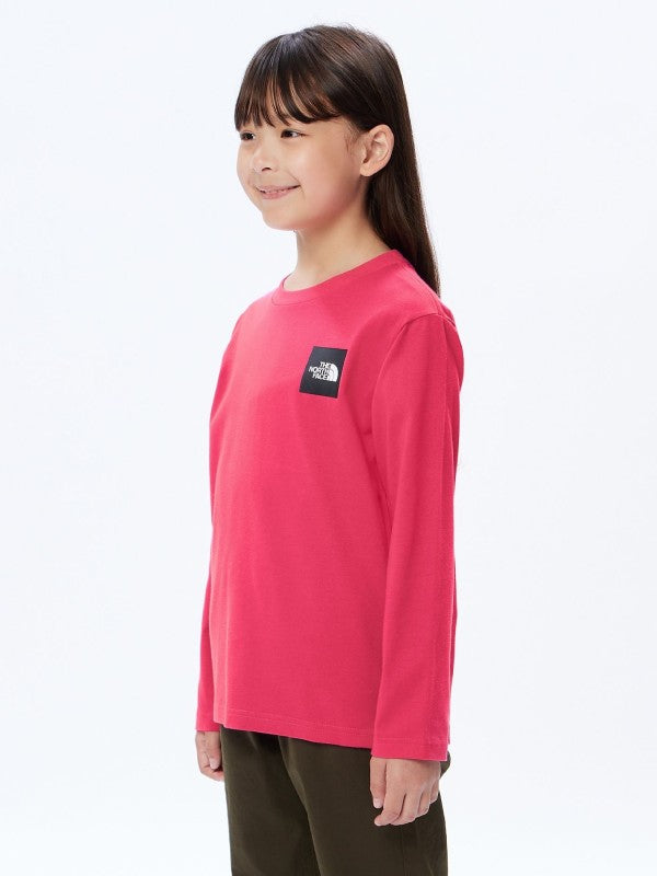 Kid's L/S Small Square Logo Tee #MP [NTJ32357]｜THE NORTH FACE