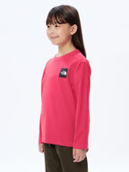 Kid's L/S Small Square Logo Tee #MP [NTJ32357]｜THE NORTH FACE