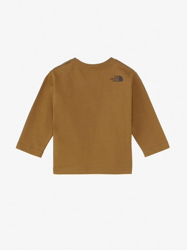 Baby L/S Small Square Logo Tee #UB [NTB32357]｜THE NORTH FACE【Outlet_40】