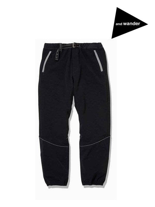 Women's nylon double cloth pants #Black [AW93-FF015] ｜andwander