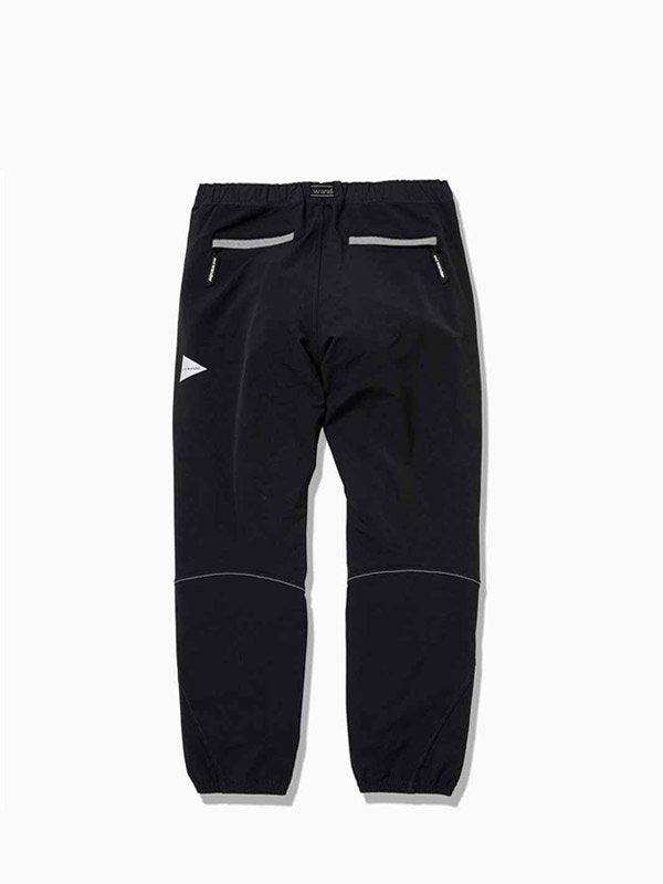 W's nylon double cloth pants #Black [AW93-FF015] _ and wander | アンドワンダー