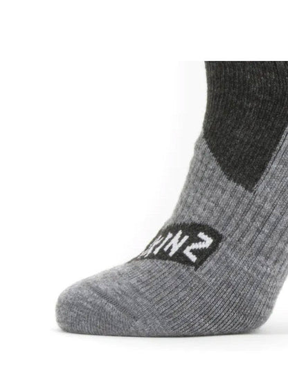 All Weather Mid Length Sock #Black/Grey Marl [11100061-0101] | SEALSKINZ