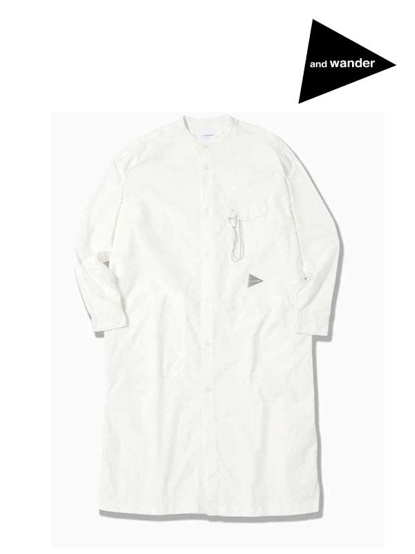 Women's CORDURA typewriter long shirt #White [5741983101] ｜andwander