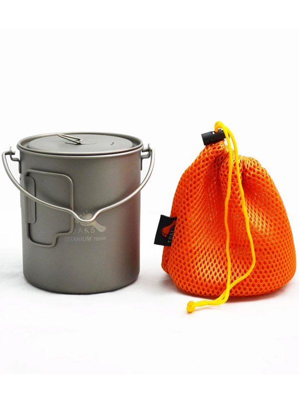 Titanium Pot 750ml With Bail Handle [POT-750-BH]｜TOAKS