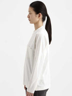 Women's plain base T #White [5741284090] ｜andwander