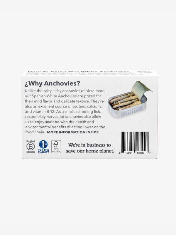 Spanish White Anchovies Roast Garlic [PRY01]｜patagonia