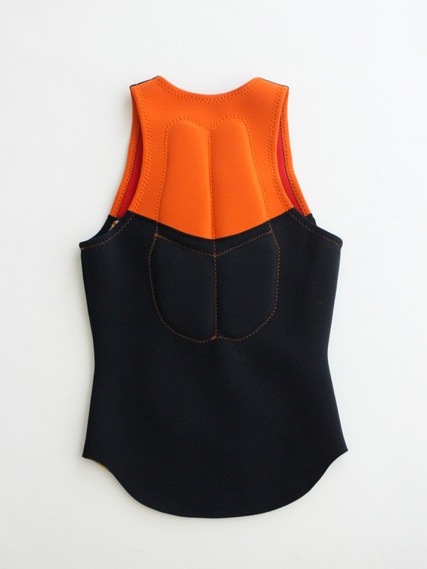 LIFE VEST #オレンジ×ブラック/レッド×柄｜TRUMP WETSUITS