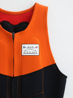 LIFE VEST #オレンジ×ブラック/レッド×柄｜TRUMP WETSUITS