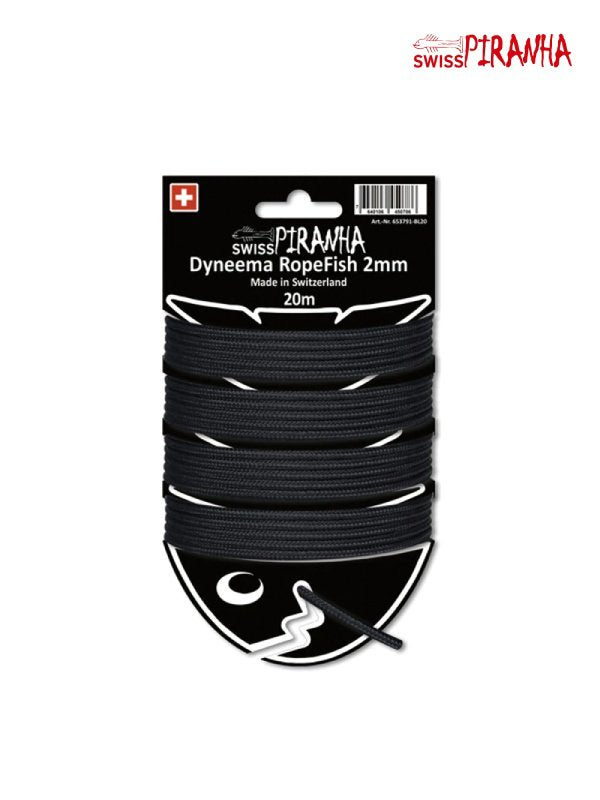 PIRANHA｜Ropefish 2mm-20m #Black [653791-BL20]｜PIRANHA【Outlet_40】