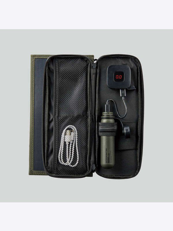 ソーラーチャージャー SOLAR-1 2パネル 14W #Olive [NEST-S0120V]｜NESTOUT