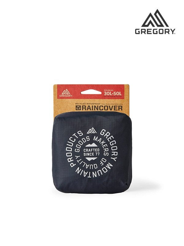 レインカバー30-50 #ラバブラック｜GREGORY