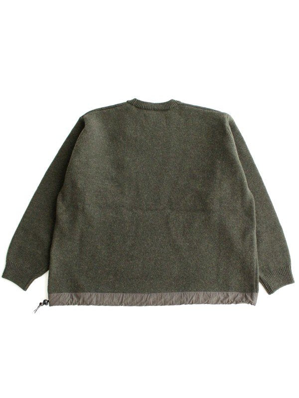 shetland wool sweater #Khaki [5742284362] ｜andwander
