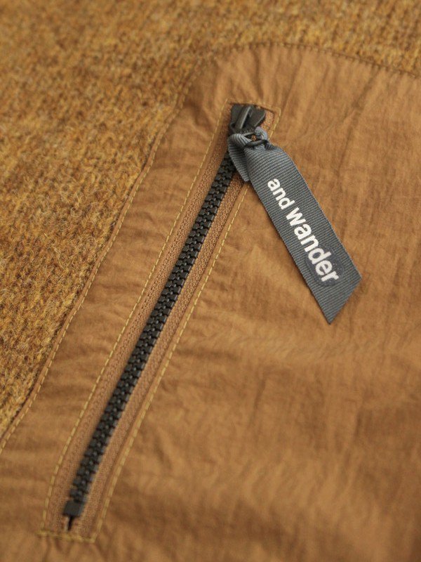 Women's shetland wool sweater #Camel [5742284362] ｜andwander