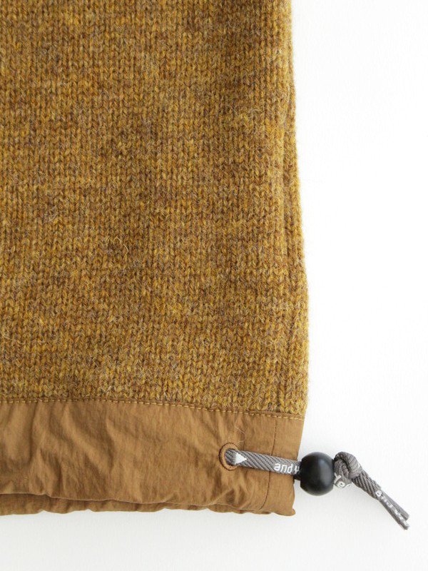 shetland wool sweater #Camel [5742284362] ｜andwander