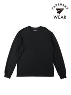 MERINO LONGSLEEVE T-SHIRTS #Black [PS222022]｜PAPERSKY WEAR