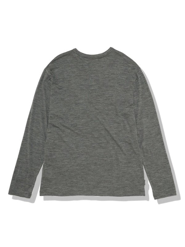 Men's 150 LS POCKET TEE #GR [IT62270]｜icebreaker