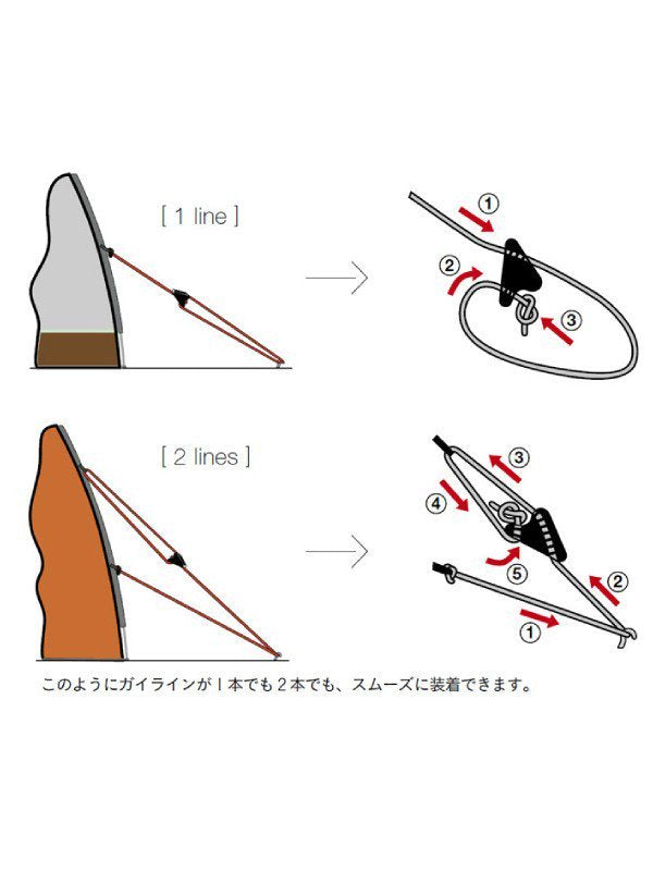 ラインロック(8個セット) #ブラック [61003]｜Clamcleat