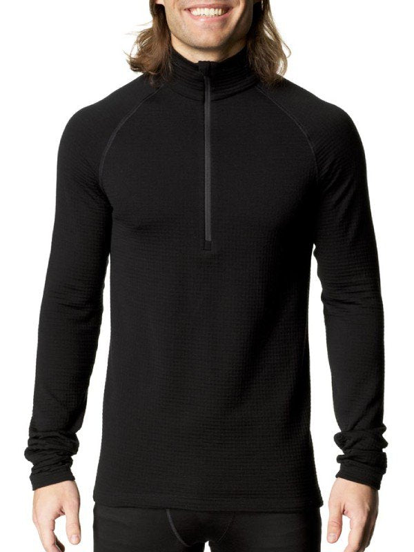 Men's Desoli Thermal Half Zip #True Black [840033]｜HOUDINI