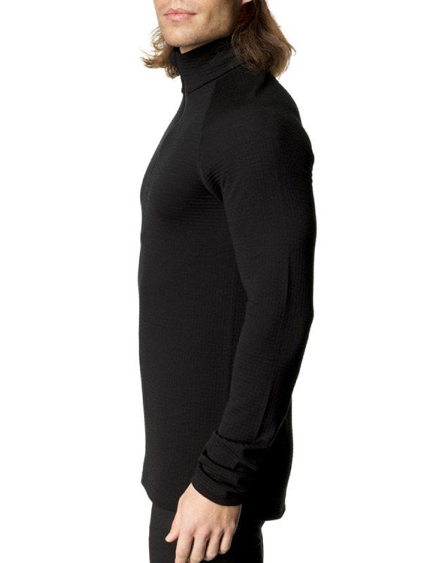 Men's Desoli Thermal Half Zip #True Black [840033]｜HOUDINI