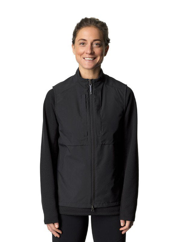 Women's Pace Hybrid Vest #True Black [840008]｜HOUDINI
