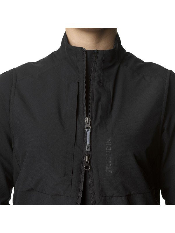 Women's Pace Hybrid Vest #True Black [840008] | HOUDINI