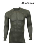 WOOLNET CREW NECK #Olive Night [101630]｜ACLIMA