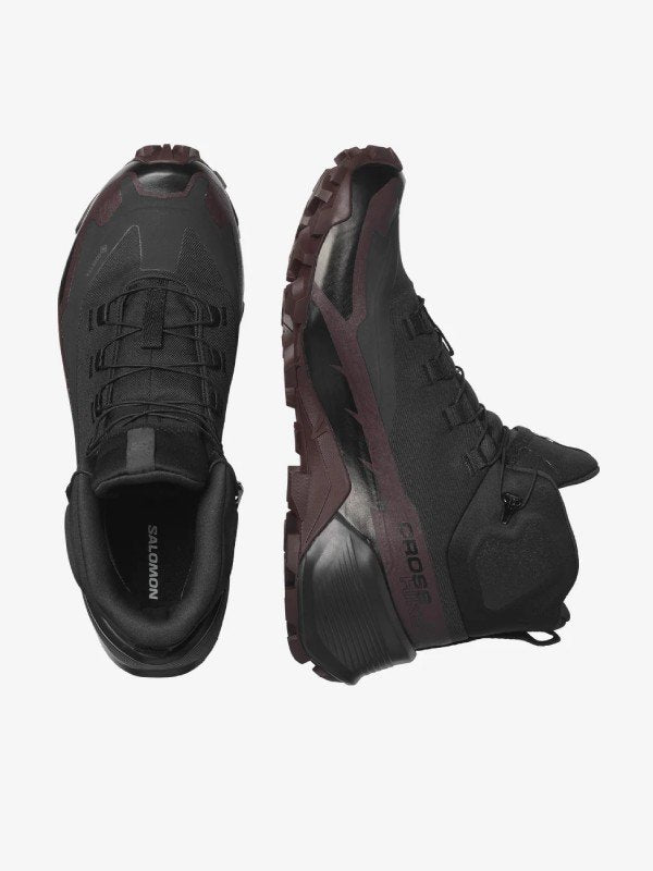 Women's CROSS HIKE 2 MID GORE-TEX #Black/Chocolate Plum/Black [L41731000]｜SALOMON
