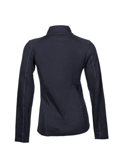 Women's Base Layer Long Sleeve Mid 1/4 Zip Top #Black [81-8006-204]｜POINT6