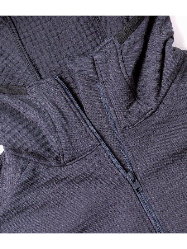 ALL ELEVATION GRID HOODY #Navy/Charcoal｜STATIC