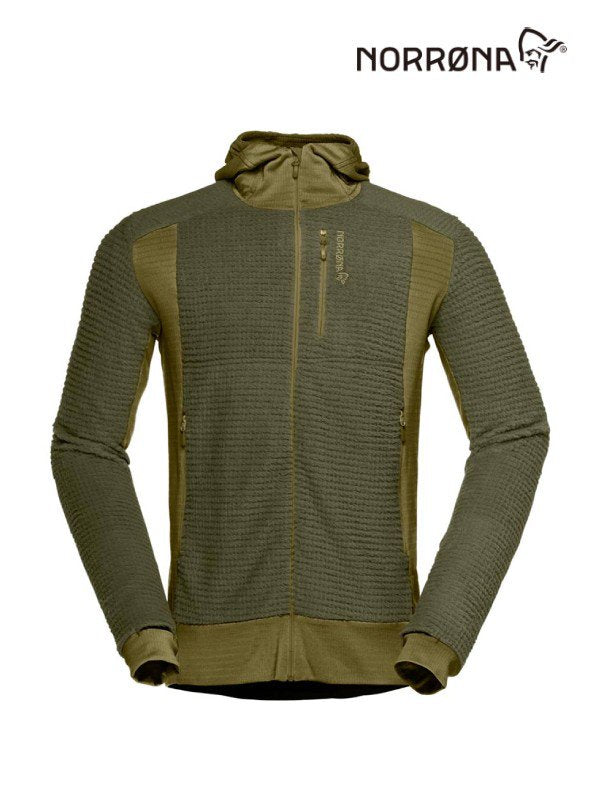 falketind Alpha120 Zip Hood #Olive Night/Olive Drab [1815-20]｜Norrona