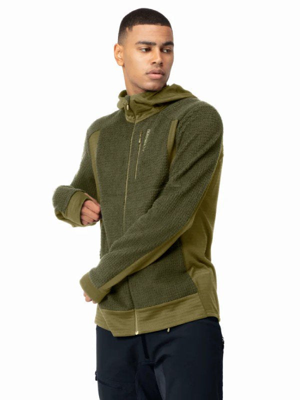 falketind Alpha120 Zip Hood #Olive Night/Olive Drab [1815-20]｜Norrona