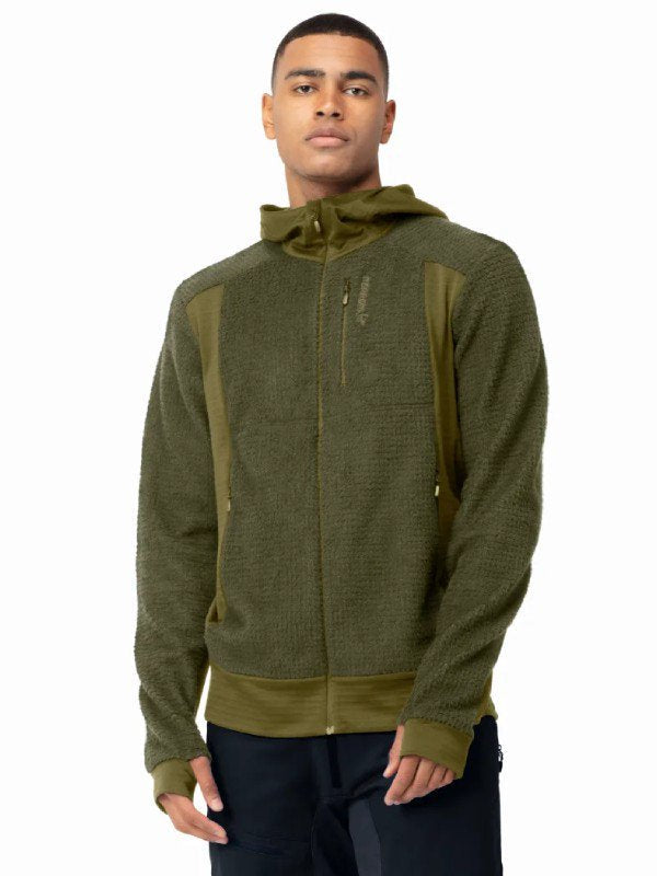 falketind Alpha120 Zip Hood #Olive Night/Olive Drab [1815-20]｜Norrona