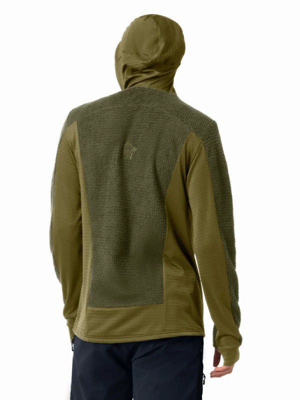 falketind Alpha120 Zip Hood #Olive Night/Olive Drab [1815-20]｜Norrona