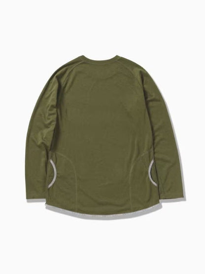 power dry jersey raglan LS T #Khaki [5743164005] ｜andwander