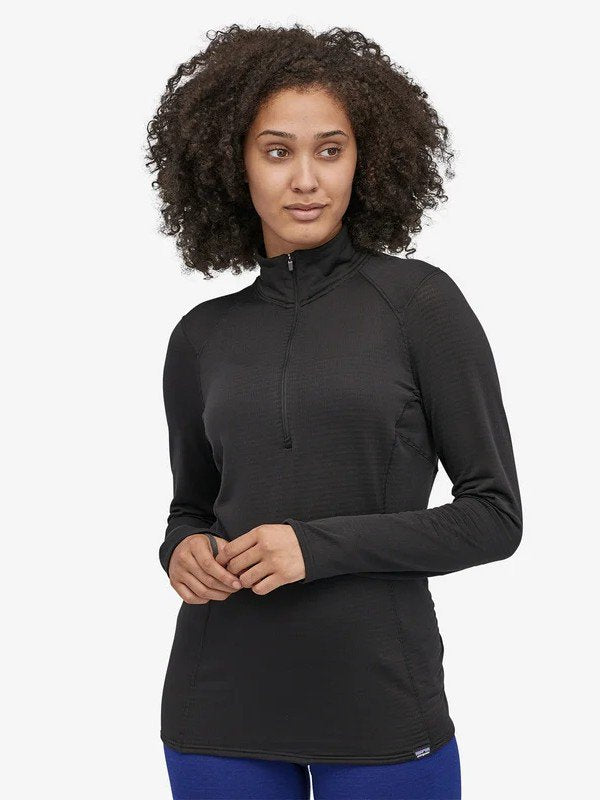 Women's Capilene Thermal Weight Zip-Neck #BLK [43662] _ ウィメンズ