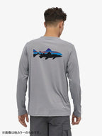 Men's Long-Sleeved Capilene Cool Daily Fish Graphic Shirt #ASGX [52147] ｜patagonia