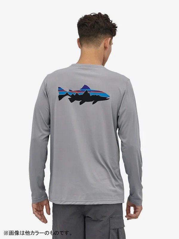 Men's Long-Sleeved Capilene Cool Daily Fish Graphic Shirt #ASGX [52147] ｜patagonia