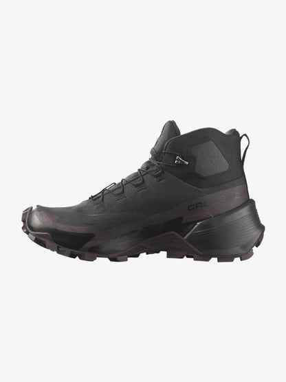 Women's CROSS HIKE MID GORE-TEX 2 #Black/Chocolate Plum/Black [L41731000]｜SALOMON