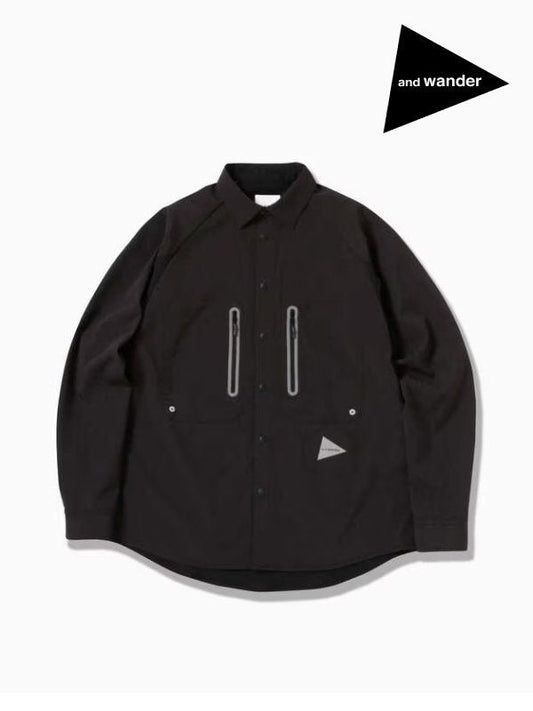 tech LS shirt #black [5743153044] ｜andwander