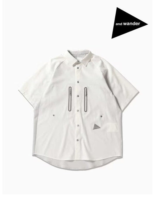 Women's tech SS shirt #off white [5743153045] ｜andwander