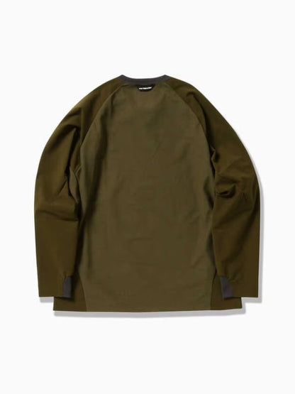 hybrid base layer LS shirt #khaki [5743164072] ｜andwander